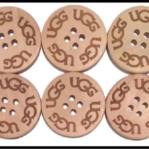 Six UGG Replacement Boot Buttons - adult sized